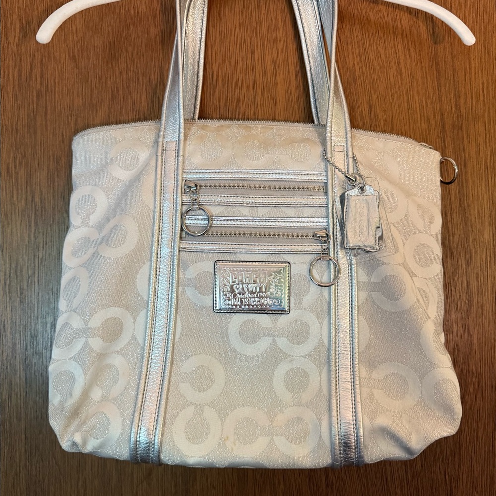 Silver Coach Women's Purse